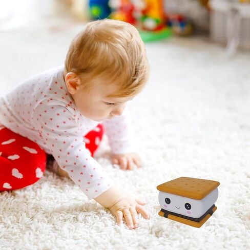 Delightful S'More Squishies - Kids Birthday Gift, Adorable Sandwich Cookie Stress-Relief Smore Toy (Smore) in Kuwait