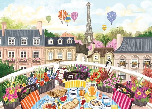 Ceaco - EZ2Hold - Olivia Gibbs - Perfect Paris - 500 Piece Jigsaw Puzzle for Adults - Challenging Puzzle Perfect for Game Nights - Finished Size is 26 x 19 in Saudi Arabia