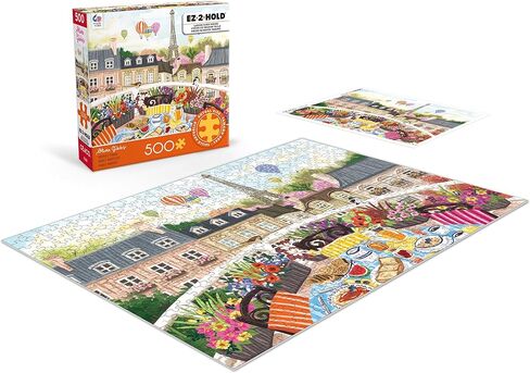 Ceaco - EZ2Hold - Olivia Gibbs - Perfect Paris - 500 Piece Jigsaw Puzzle for Adults - Challenging Puzzle Perfect for Game Nights - Finished Size is 26 x 19 in Saudi Arabia