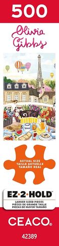 Ceaco - EZ2Hold - Olivia Gibbs - Perfect Paris - 500 Piece Jigsaw Puzzle for Adults - Challenging Puzzle Perfect for Game Nights - Finished Size is 26 x 19 in Saudi Arabia