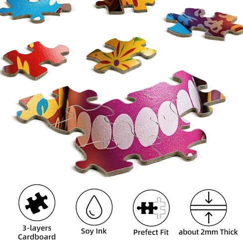 ألغاز هوبجو للبالغين 500 قطعة، ألغاز بيض عيد الفصح النابضة بالحياة، هدايا عيد الفصح المضحكة للبالغين 20 بوصة × 14.2 بوصة in Kuwait