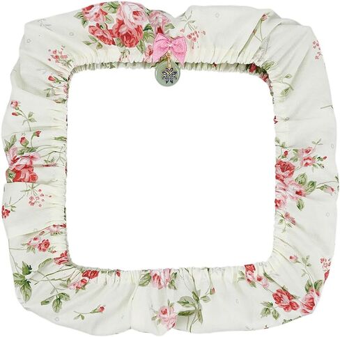 BENECREAT 9.4x4.1inch Rug Hooking Frame Cover, Embroidery Hoop Cover, Cross Stitch kit for Cross Stitch Embroidery Hoop Frames Square Round Cover, Pink in Saudi Arabia