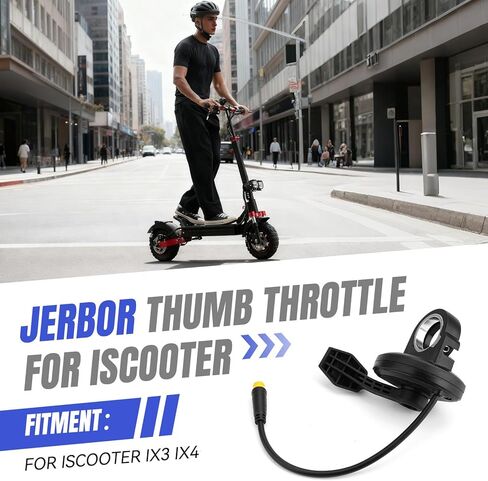 Jerbor Thumb Throttle Accelerator for IScooter IX3 IX4, Right Hand Accelerator Thumb Throttle Control, Speed Connector Replacement, Accessories for IScooter in Saudi Arabia