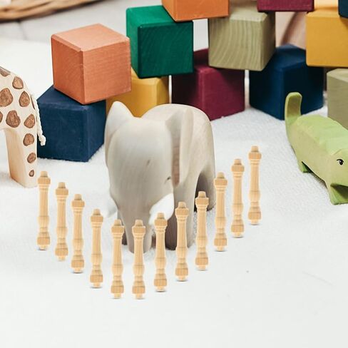 Ciieeo 24Pcs 1 12 Scale Miniature Dollhouse Railing Spindles for Living Room and Bedroom Furniture Accessories DIY Craft Decor in Saudi Arabia
