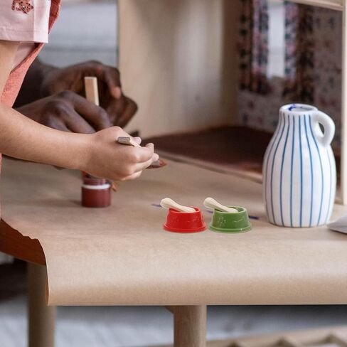 Garneck 4 Sets Miniature Dog Food Bowls Tiny Plastic Animal Figurines with Bone Dollhouse Pet Food Bowl Toy for Kids Miniature Dollhouse Dog Accessories in Saudi Arabia