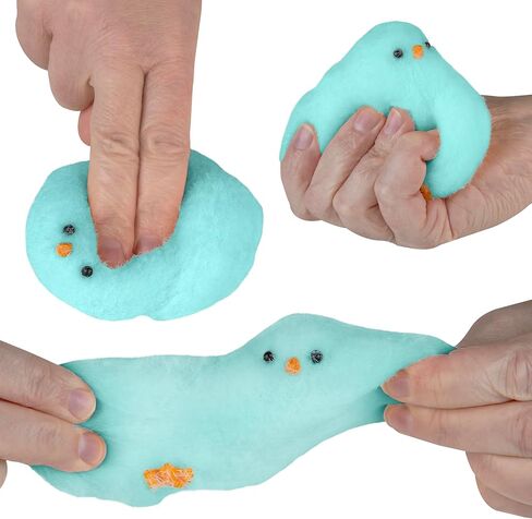 ORB Tabalicious TABA Squishy Chick (Green) - TABA Squishy Fluffs - Squish and Squeeze These Soft, Sticky, TABA Squishies, Perfect for Stress Relief - Sensory and Fidget Toys for Kids and Adults in Kuwait