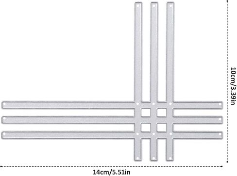 قالب قطع معدني لسكرابوكينغ، قطع القوالب، صنع البطاقات، قالب استنسل قطع DIY، أدوات النقش، لوازم صنع بطاقات عيد الميلاد لألبوم الصور الورقية، ديكور حفلات الزفاف، 5.51 × 3.94 بوصة in Kuwait