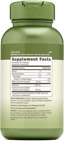 GNC Herbal Plus Cranberry D-Mannose, 60 capsules in Saudi Arabia