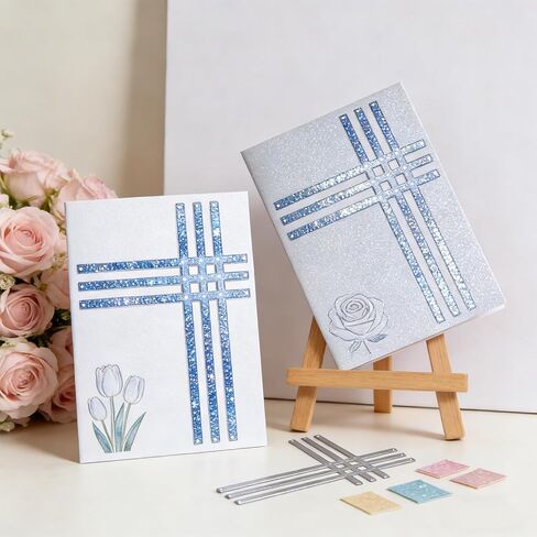قالب قطع معدني لسكرابوكينغ، قطع القوالب، صنع البطاقات، قالب استنسل قطع DIY، أدوات النقش، لوازم صنع بطاقات عيد الميلاد لألبوم الصور الورقية، ديكور حفلات الزفاف، 5.51 × 3.94 بوصة in Kuwait
