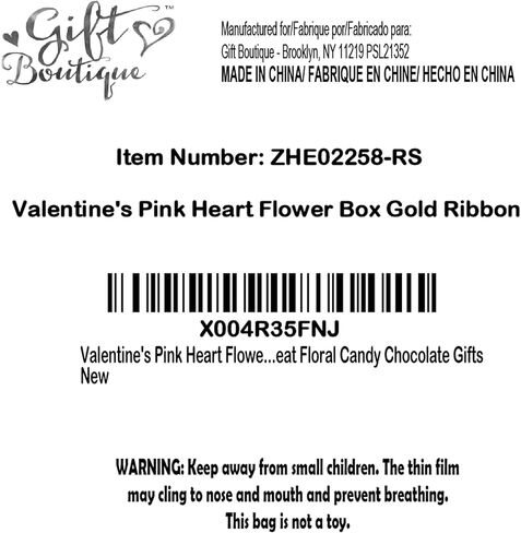 Gift Boutique Valentine's Pink Heart Flower Box Gold Ribbon Clear Top Window Lid Cardboard Fillable Packaging Boxes Treat Floral Candy Chocolate Gifts in Saudi Arabia