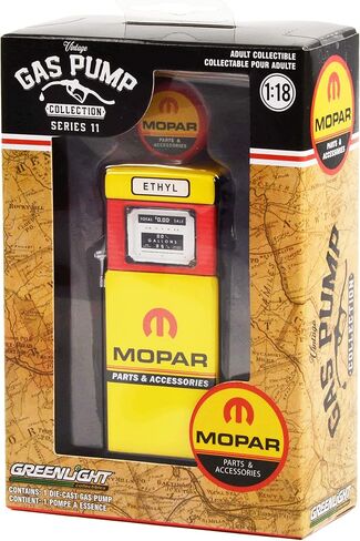 Collectibles Wayne 505 Gas Pump Yellow Vintage Gas Pumps Series 11 1/18 Diecast Model by Greenlight 14110 B in Saudi Arabia