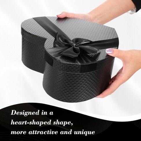 MAGICLULU Heart Shaped Box with Lid, Decorative Valentine's Day Box for Flower Arrangements, Valentines Day, Wedding, Anniversary, Birthday Party,10x8in in Saudi Arabia