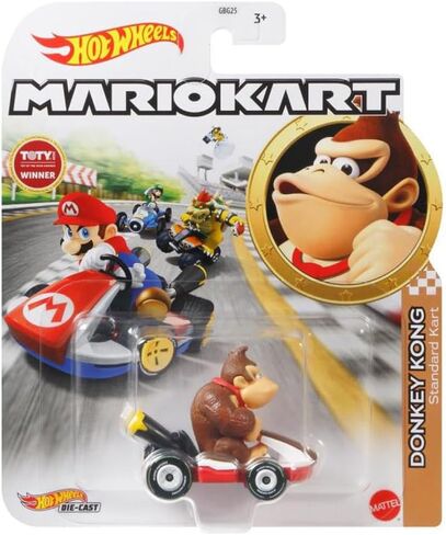 Hot Wheels - Mario Kart - Donkey Kong Standard Kart - 2023 - Mint/NrMint Ships Bubble ملفوفة في صندوق in Kuwait