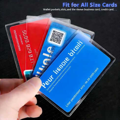6 Pack Social Security Card Protector Sleeves, Ultra Clear & Durable Waterproof SSN/New Medicare/Credit Card Holder, Soft ID/Debit/Credit/Index Card Storage Sleeves in Saudi Arabia