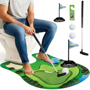 لعبة غولف المرحاض، هدايا صغيرة لألعاب الجولف للرجال، هدايا الفيل الأبيض للبالغين والأب وصديقها وأخيها، هدية مضحكة له الذي لديه كل شيء in Kuwait