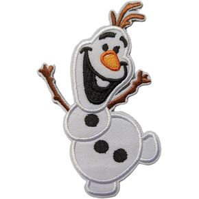 Cute Snowman Embroidered Iron On Applique/Patch, 2.2" x 4" in Kuwait