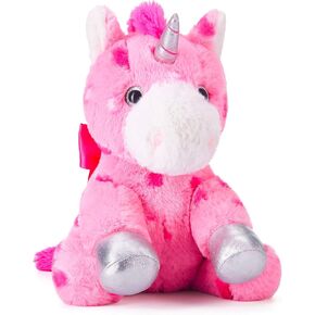 Stuffed Unicorn Animal Love Plush Toy with Hearts and Bow for Valentine,Soft Small 11.8" Sweet Plushie,Gifts for Girls in Kuwait