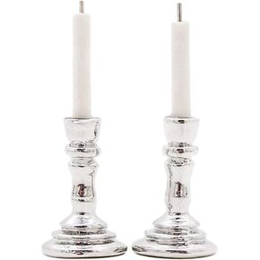 Odoria 1/12 Miniature Candle Holder Candlestick 2Pcs Dollhouse Accessories, Gold in Saudi Arabia