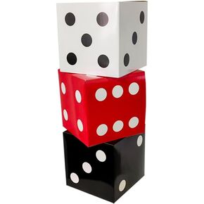 Dice 11.8 Inches Paper Boxes, 3 Packs Dice Balloon Boxes Party Photo props，Party Decoration Supplies in Saudi Arabia
