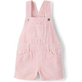 The Children's Place Baby Toddler Girls Denim Shortalls, Leighton Wash, 9-12 Months in Kuwait