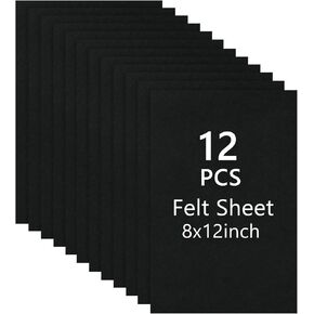 8x12 White Felt Fabric Sheets - 3PCS Felt Squares -1 Colors Soft Felt Squares, 1.5mm Thick for Sewing, Patchwork, Decoration, Embroidering, Book, DIY Craft in Saudi Arabia