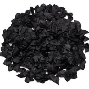 100 PCS 1" Mini Satin Ribbon Bows for Crafts,Tiny Craft Bows for DIY Decoration,Small Bows for Cardmaking, Scrapbooking & Wedding Gift Box Ornament (Blue) in Saudi Arabia
