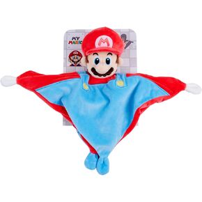 My Mario Baby Security Blanket with Rattle – 10x10 Inch Plush DouDou Snuggle Cloth with Soft Mario Head in Kuwait