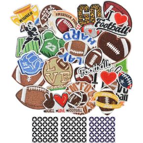 مجموعة 98 قطعة من رقعات كرة القدم، تتضمن 23 نمطًا من رقعات كرة القدم المطرزة للقبعات و75 قطعة من ملصقات النجوم، رقعات مطرزة لرياضة الرجبي للسترات والسراويل وحقيبة الظهر والحرف اليدوية in Kuwait
