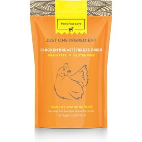 مكافآت عضوية مجففة للكلاب والقطط - مكون واحد، أغطية طعام خالية من الحبوب للحيوانات الأليفة الصحية، بدون مواد حشو أو مواد حافظة (عبوة من قطعة واحدة، دجاج) in Kuwait