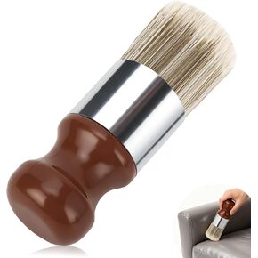 2 Pack Salve Brush for Furniture & Leather Care, Wooden Handle Wax Brushing Tool with Soft Bristles – Gentle Cleaning, Conditioning for Wood Furniture, Leather Sofas, Interiors in Kuwait