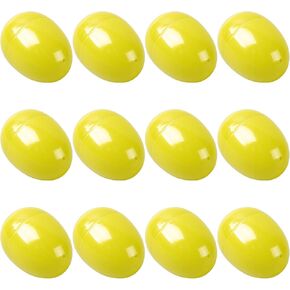 Easter Eggs 2.4" - Black Fillable Easter Eggs - 12 Pcs Easter Basket Stuffers - Black Eggs Bowl and Vase Filler Faux for DIY Spring and Easter Decorations (Black) in Saudi Arabia