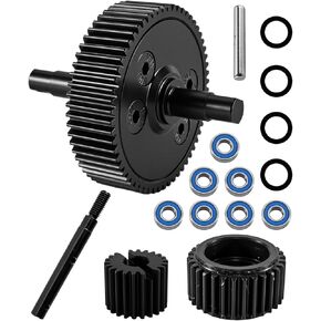 جزء ترقيات تروس ناقل الحركة الفولاذي مناسب لـ 1/10 Slash 2WD(VXL) Rustler/Stampede/Bandit 2WD(VXL)، مجموعة تروس فولاذية معدنية RC باللون الأسود in Kuwait