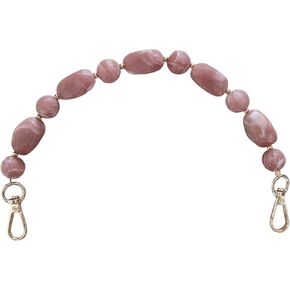 Short Purse Chain 13.2 inch Bead Purse Strap Decorative Acrylic Purse Chain Extender for Handbag Underarm Bag(Purple) in Saudi Arabia