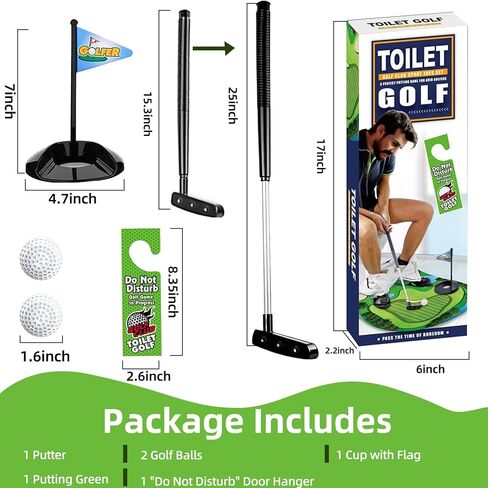 لعبة غولف المرحاض، هدايا صغيرة لألعاب الجولف للرجال، هدايا الفيل الأبيض للبالغين والأب وصديقها وأخيها، هدية مضحكة له الذي لديه كل شيء in Kuwait