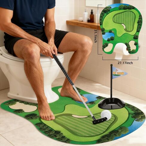 لعبة غولف المرحاض، هدايا صغيرة لألعاب الجولف للرجال، هدايا الفيل الأبيض للبالغين والأب وصديقها وأخيها، هدية مضحكة له الذي لديه كل شيء in Kuwait