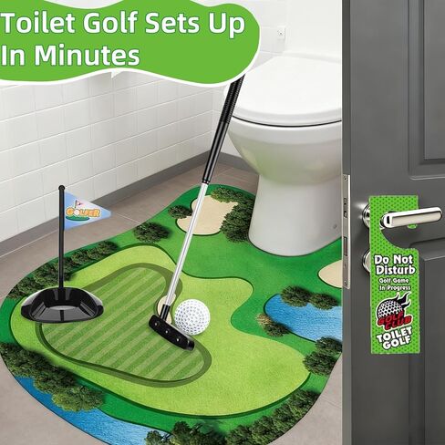 لعبة غولف المرحاض، هدايا صغيرة لألعاب الجولف للرجال، هدايا الفيل الأبيض للبالغين والأب وصديقها وأخيها، هدية مضحكة له الذي لديه كل شيء in Kuwait