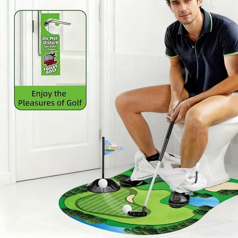 لعبة غولف المرحاض، هدايا صغيرة لألعاب الجولف للرجال، هدايا الفيل الأبيض للبالغين والأب وصديقها وأخيها، هدية مضحكة له الذي لديه كل شيء in Kuwait