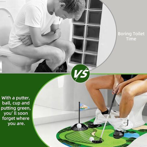 لعبة غولف المرحاض، هدايا صغيرة لألعاب الجولف للرجال، هدايا الفيل الأبيض للبالغين والأب وصديقها وأخيها، هدية مضحكة له الذي لديه كل شيء in Kuwait