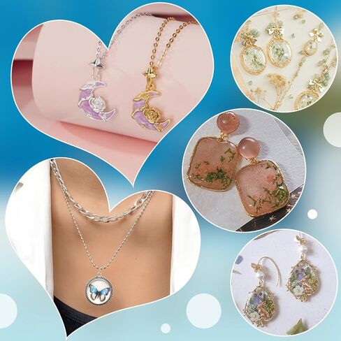 PH PandaHall 100pcs 5 Colors Hollow Heart Charms, 1 inch Heart Pendant Hollow Frame Open Bezel Connector Charms Jewelry Findings for Earring Bracelet Necklace Pendants Jewelry Resin Crafts Making in Kuwait