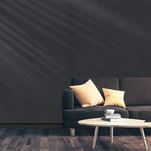 Arthome 11.8''x100'' ورق اتصال أسود، ورق حائط ذاتي اللصق مقاوم للماء من الفينيل PVC اللامع، مقاوم للزيت، ورق حائط أسود، ورق فينيل لسطح غطاء الأثاث، كونترتوب، مطبخ، بطانة رف in Kuwait