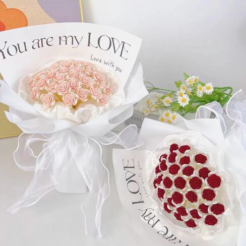 NatureMan 40 Sheet White Minimalist Floral Wrapping Paper,Florist Bouquet Supplies,Waterproof Flower Wrapping Paper17.3 * 11.2 in in Saudi Arabia