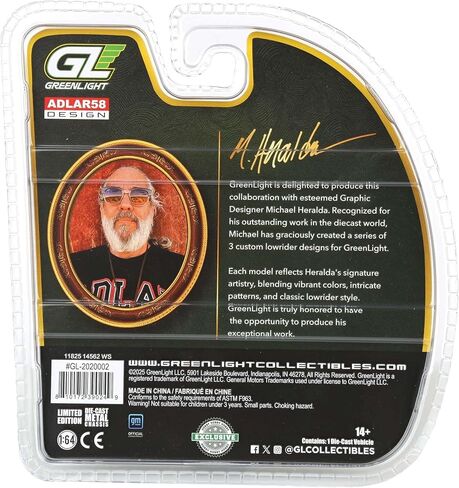 مقتنيات Greenlight GL-2020002 - سلسلة إصدار خاص من مايكل هيرالدا بمقياس 1:64 نموذج Diecast - 1963 شيفروليه إمبالا لوريدر in Saudi Arabia