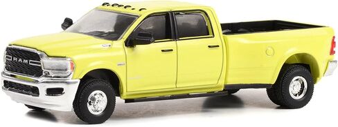 2019 Ram 3500 Big Horn Pickup Truck National Safety Yellow Dually Drivers Series 11 1/64 Diecast Model Car by Greenlight 46110 E in Saudi Arabia