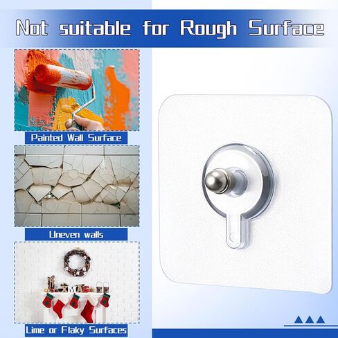 45 Pack Picture Hangers Without Nails, 30lb Heavy Duty No Drill Adhesive Hooks Waterproof Hanging Hook for Bathroom Kitchen, Transparent Sticky Hooks for Frames in Saudi Arabia