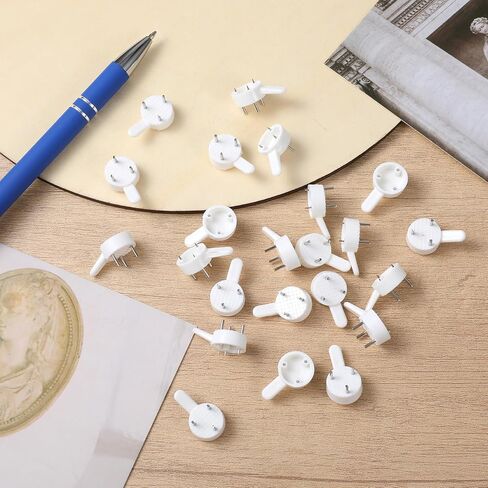 36Pcs Plastic Non-Trace Wall Picture Hooks Concrete Wall Hooks Invisible Hard Walls Hook Frame Hangers for Hanging Picture Photo Frame 1*0.6 inch (White) in Saudi Arabia