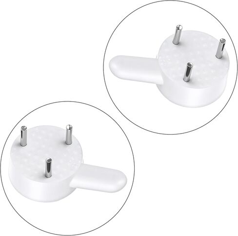 36Pcs Plastic Non-Trace Wall Picture Hooks Concrete Wall Hooks Invisible Hard Walls Hook Frame Hangers for Hanging Picture Photo Frame 1*0.6 inch (White) in Saudi Arabia