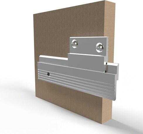 Monarch Metal MF375 Z Clip Kit – Two 48" Rails – Aluminum Z Bar Hanging System with 2" Clips, Screws & Drywall Anchors – MF375H4-48Kit in Saudi Arabia