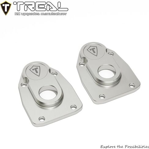 أغطية البوابة الخارجية من الألومنيوم 7075 من TREAL (قطعتان) أغطية محور البوابة الأمامية أو الخلفية للمحور 1/8 AXP8 Gilamon (فضي) in Kuwait