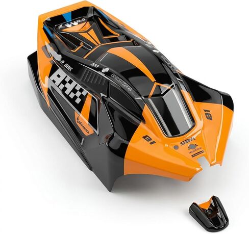 هيكل السيارة CROBOLL SBK-036 PVC باللون البرتقالي لعربة التي تجرها الدواب SBK10 RC in Saudi Arabia