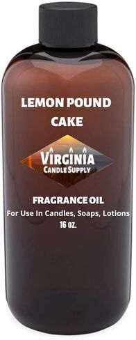 Lemon Pound Cake Fragrance Oil (16 oz Bottle) for Candle Making, Soap Making, Tart Making, Room Sprays, Lotions, Car Fresheners, Slime, Bath Bombs, Warmers… in Saudi Arabia